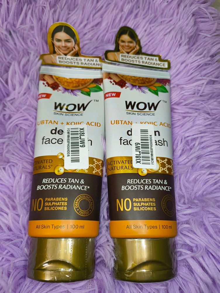 WOW De Tan Facewash Combo