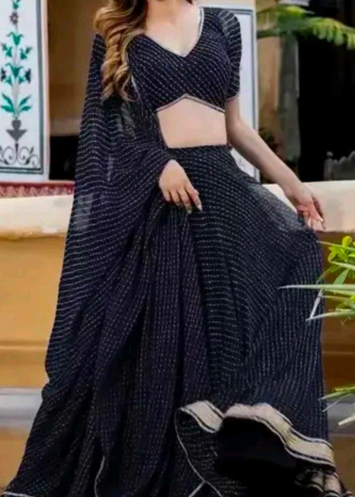 Black Celebrity Style Lehanga choli 🖤