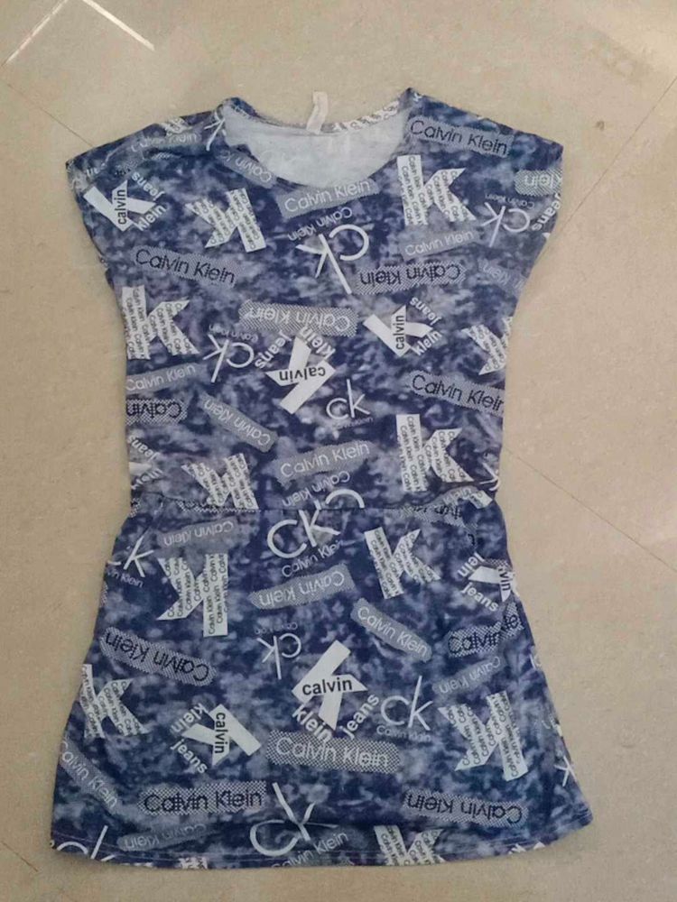 Denim Color Mini Dress