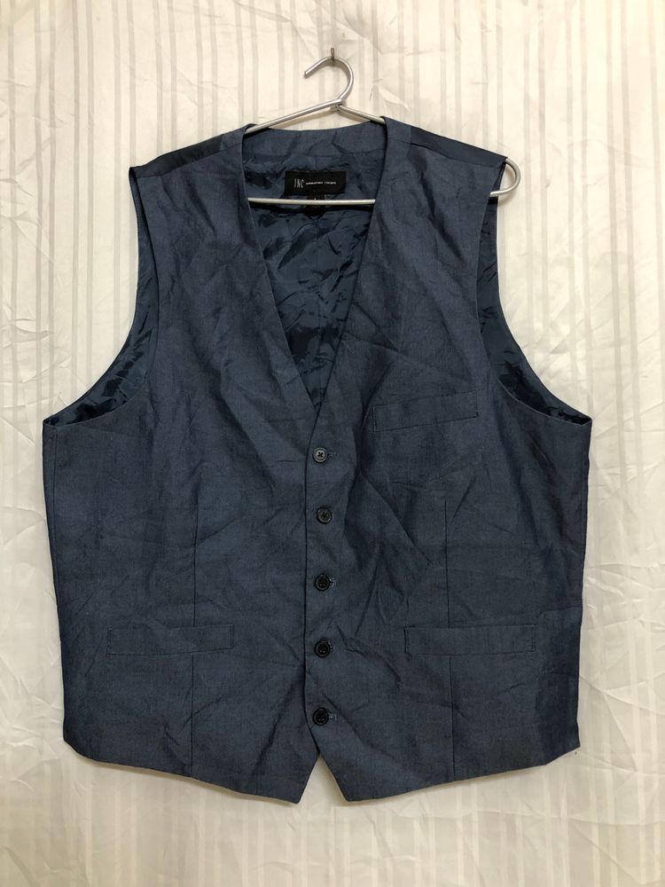 I-N-C Blue Stylish Waistcoat