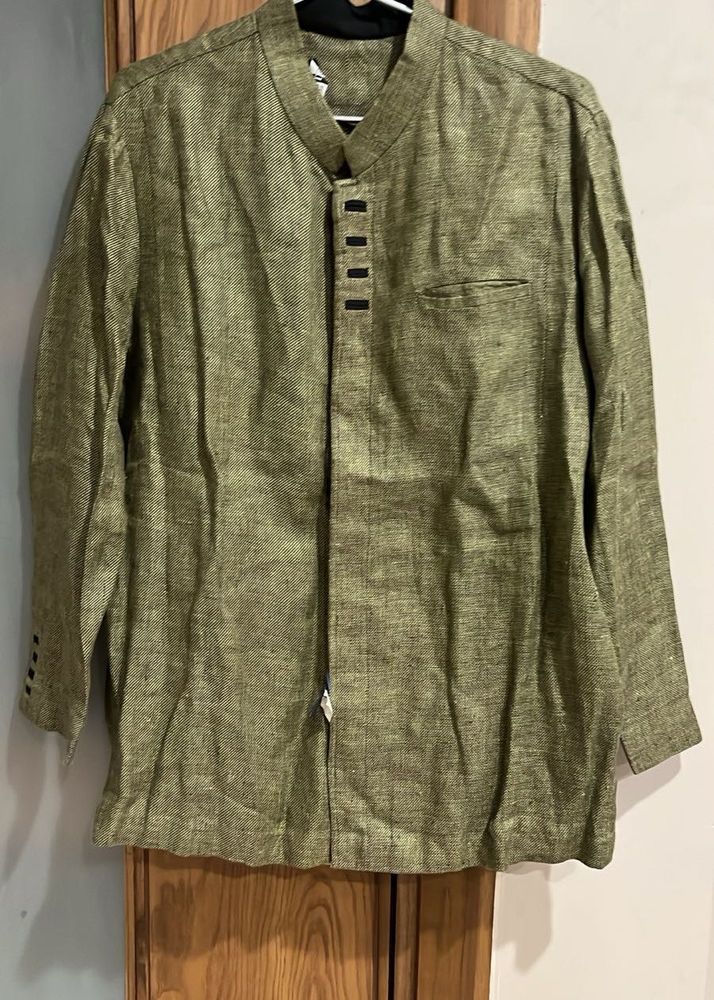 Linen Coat Style Shirt