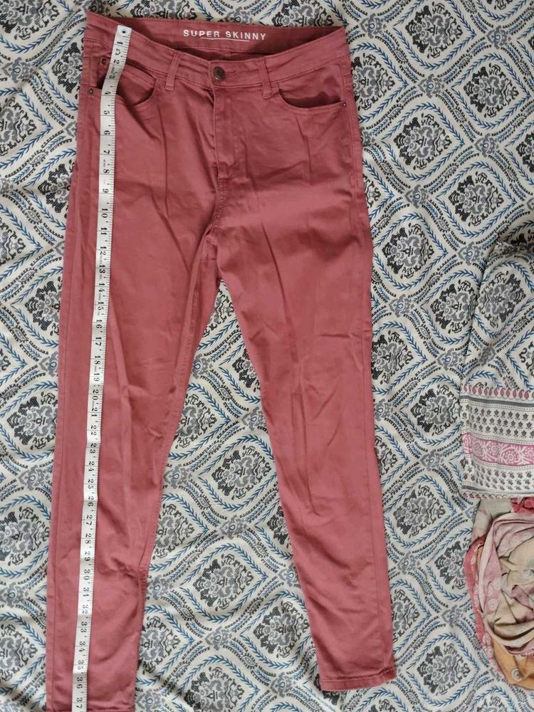Brand New Mark And Spencer Skinny Jeans Coral