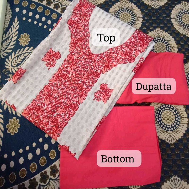 Beautiful Kashmiri work and brocket Kurta Duppata