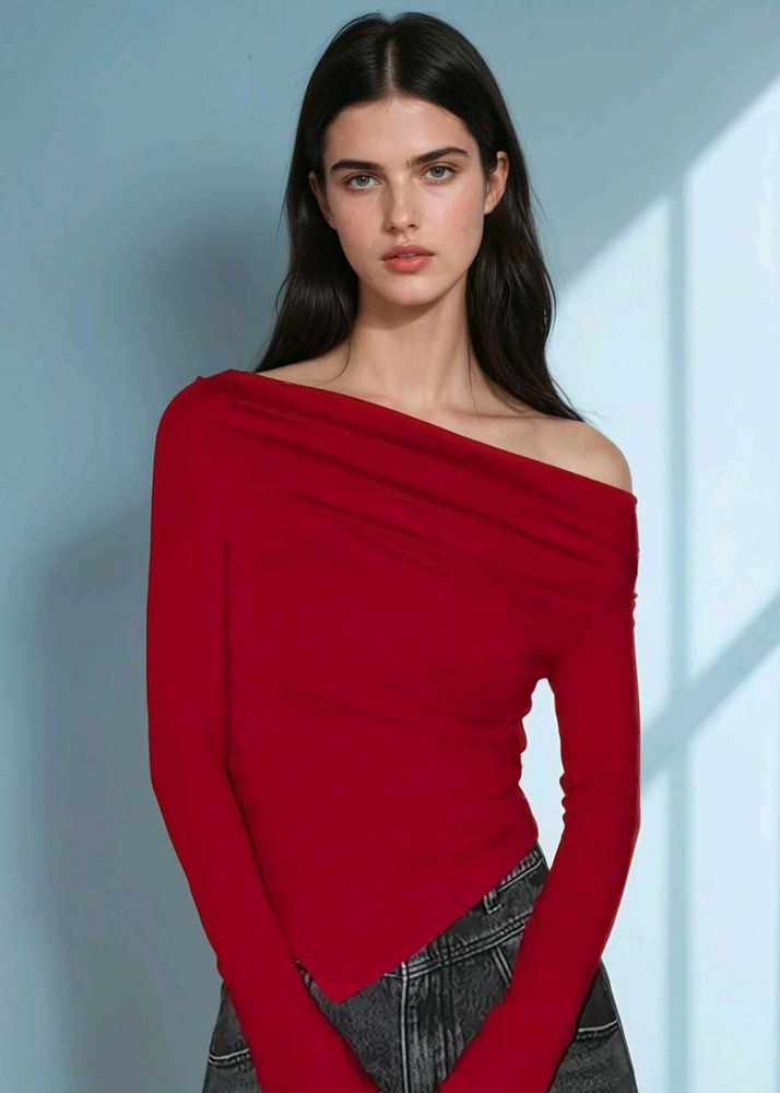 Red Solid Top