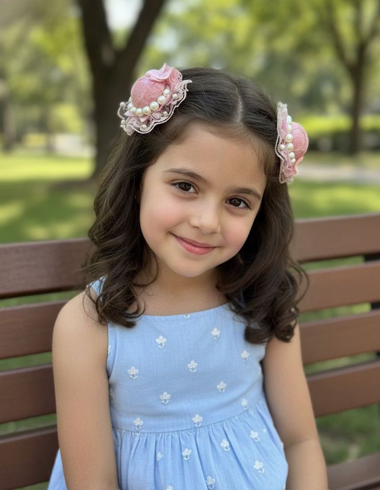 Cute Pink Hair Clip Set