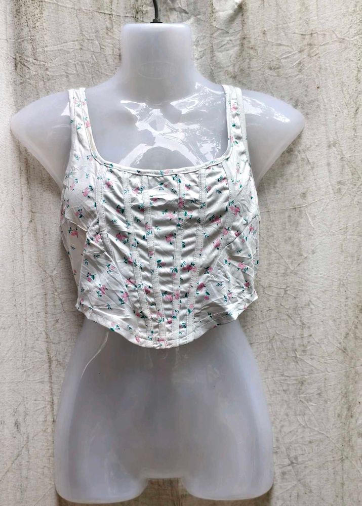 8277. Floral Corset Top