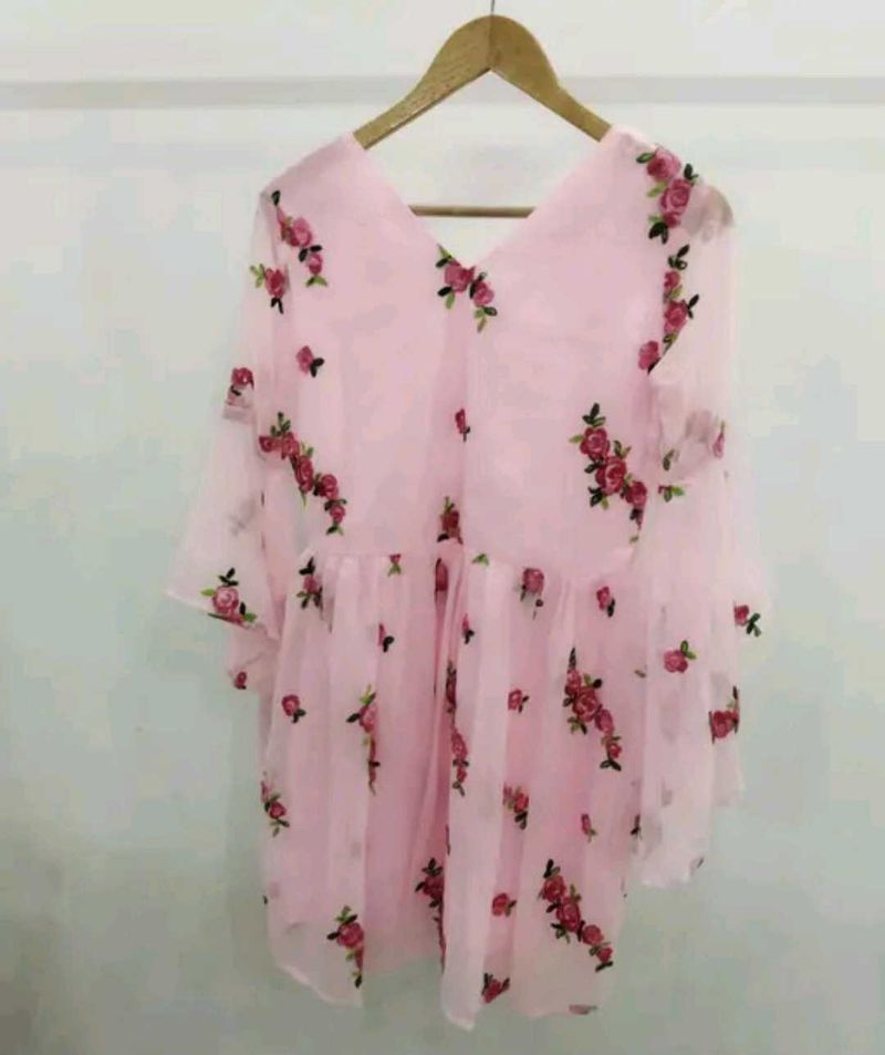 Pink Floral Top