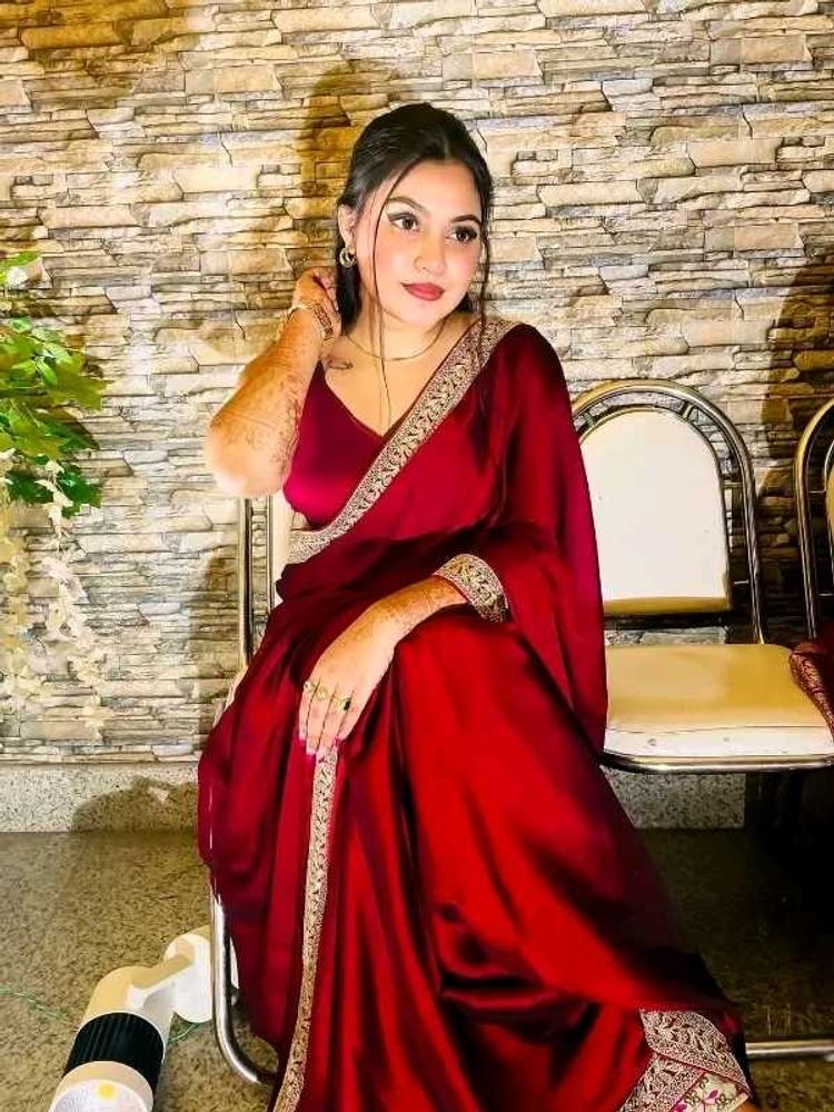 Elegant Red Saree