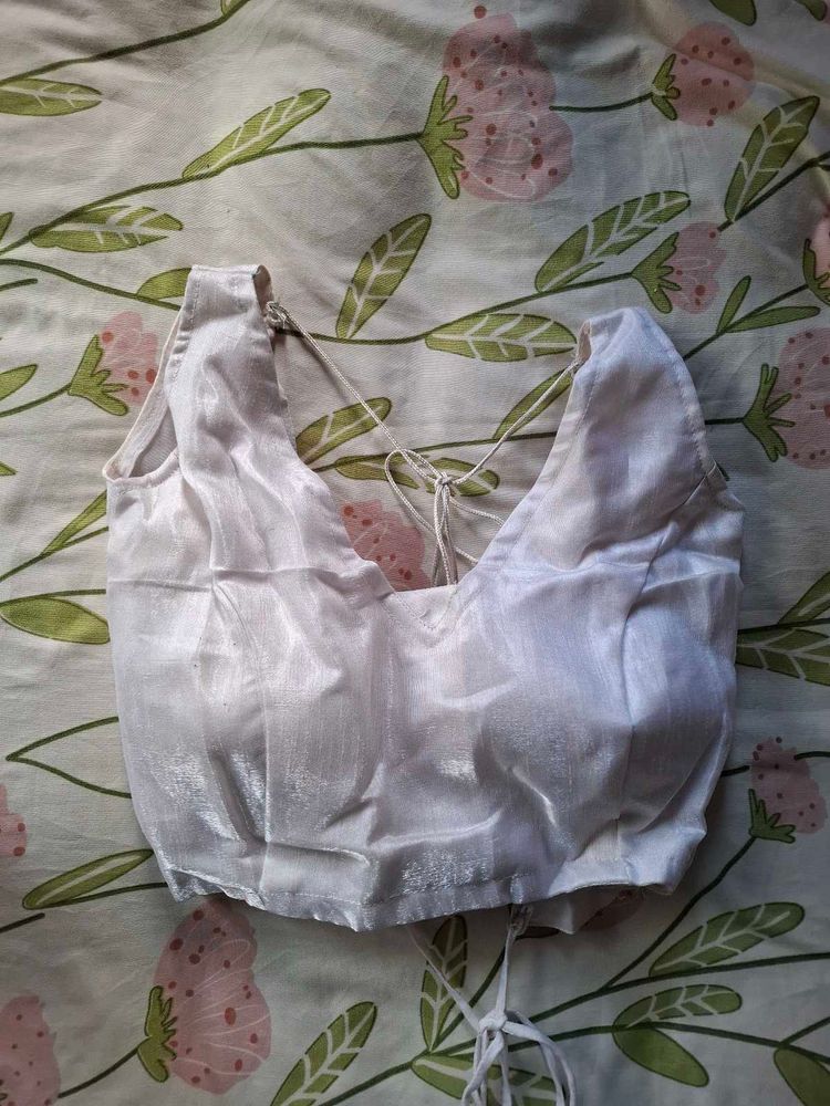 White backless Blouse