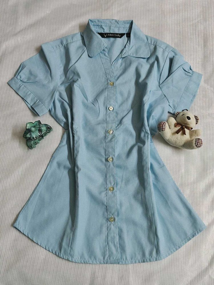 🆕 Allen Solly Baby Blue Formal Shirt