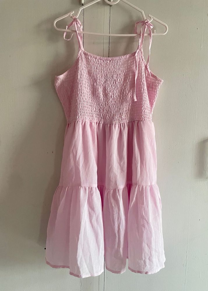 Pink Fairy core Mini Dress💖🌸🎀