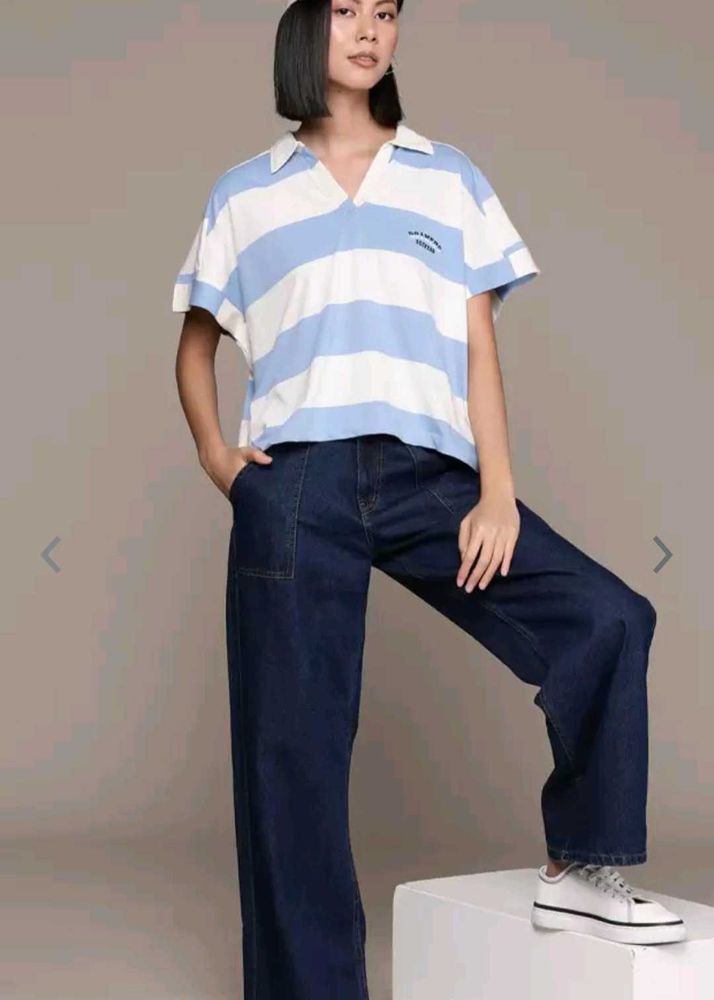 Striped Polo T-Shirt