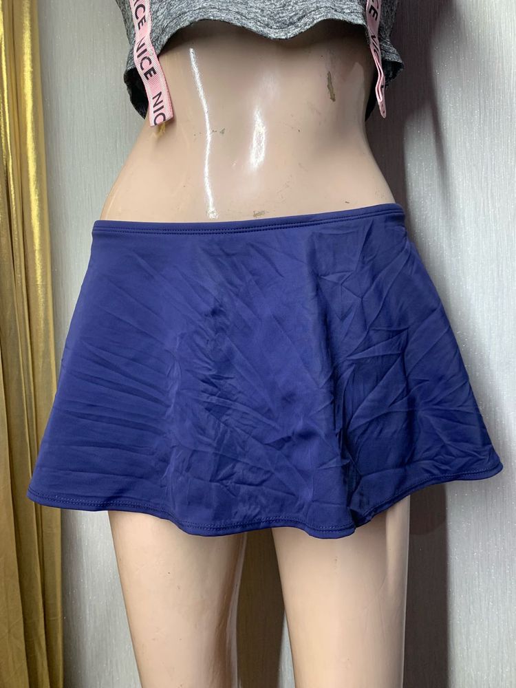 Navy Blue Swim Skirt