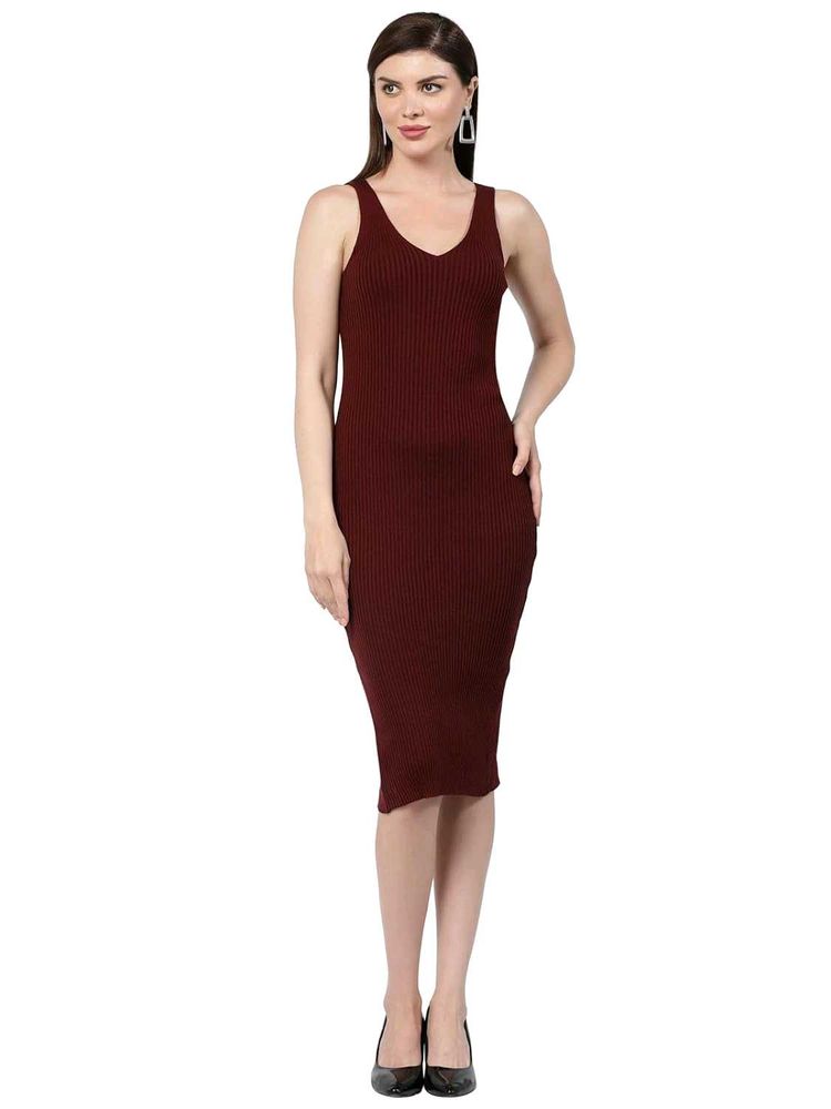 Bodycon Midi Dress, S Size