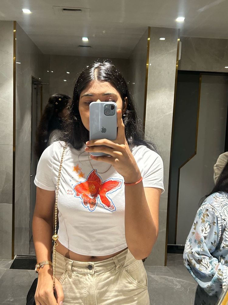 Savana White Crop Top