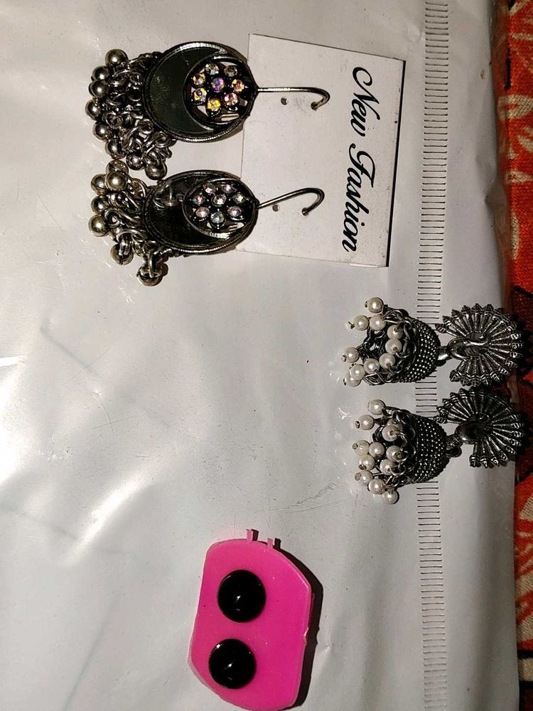 Earrings Jhumkas Set