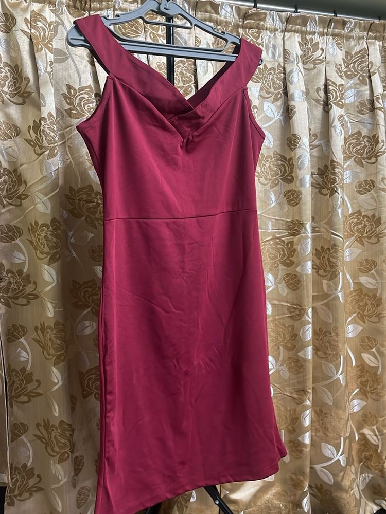 Elegant Maroon Dress