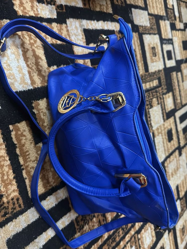 Bright Blue Shoulder Bag