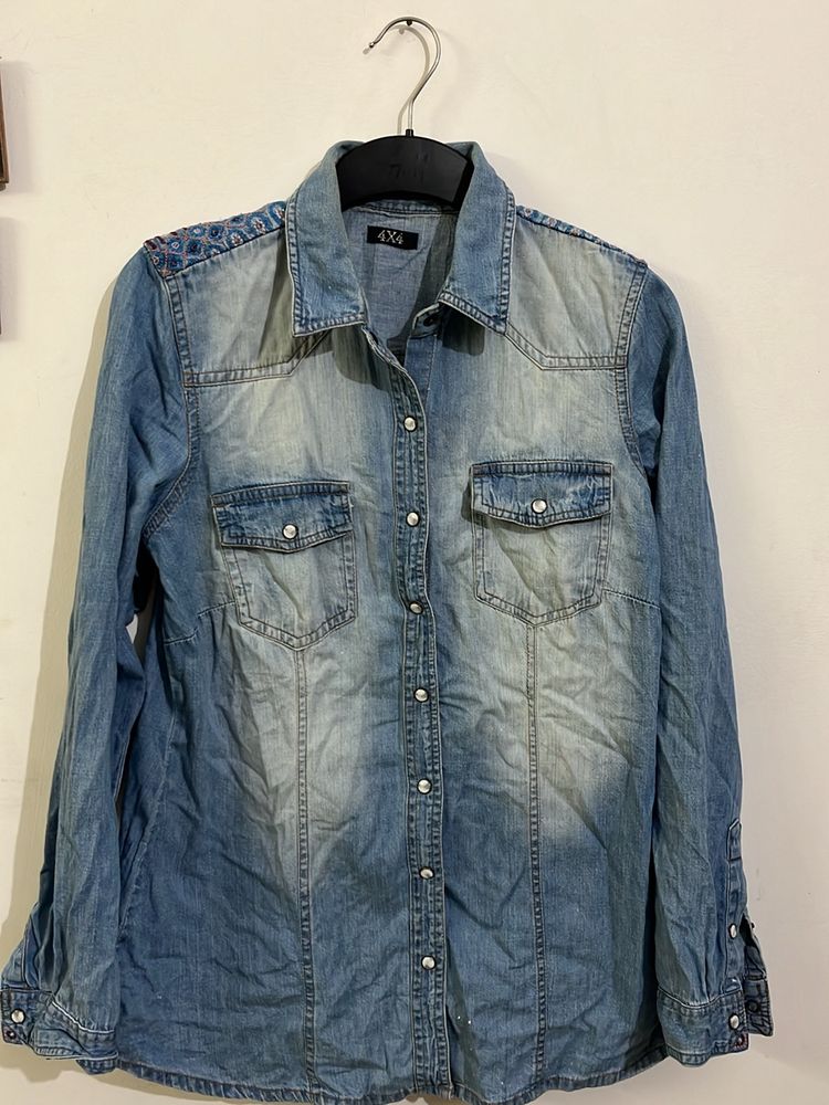 Boho Denim Shirt