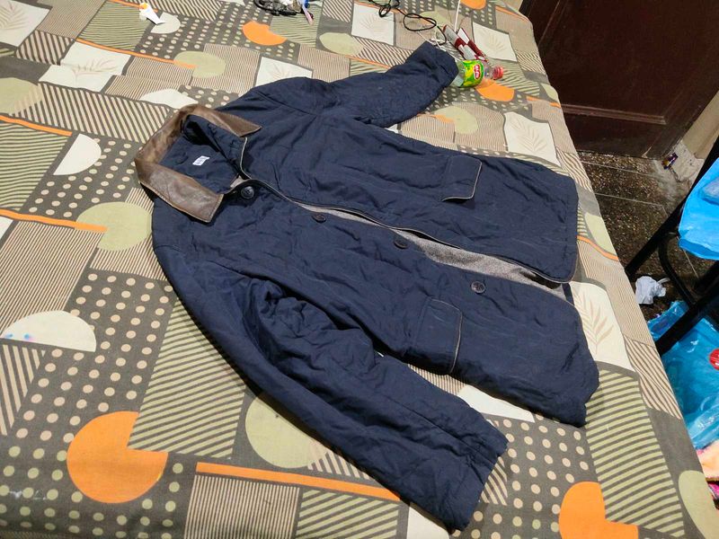 Navy Blue Jacket Winter Korean