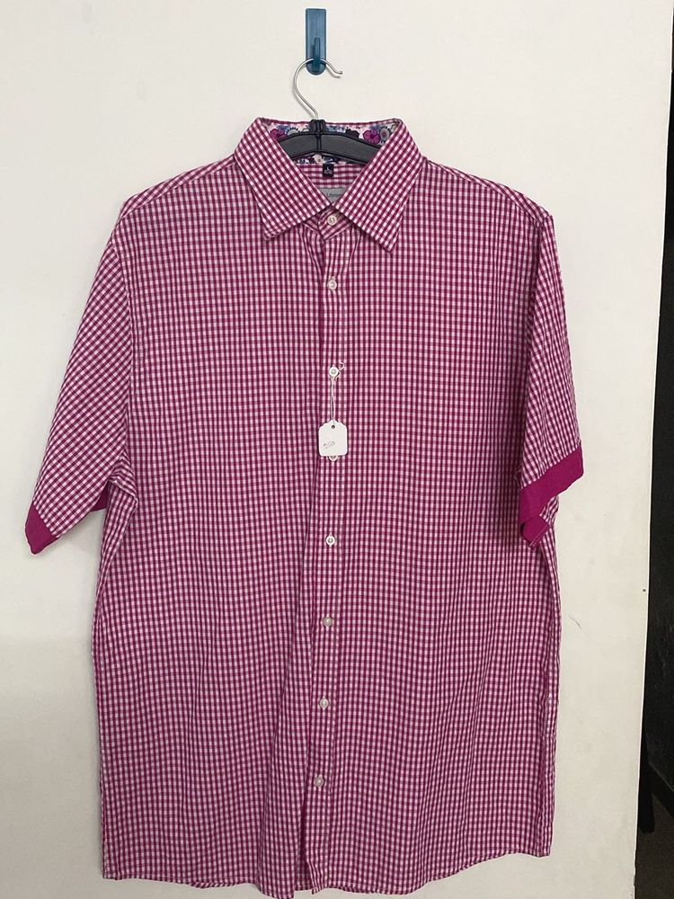 Pink Checked Shirt