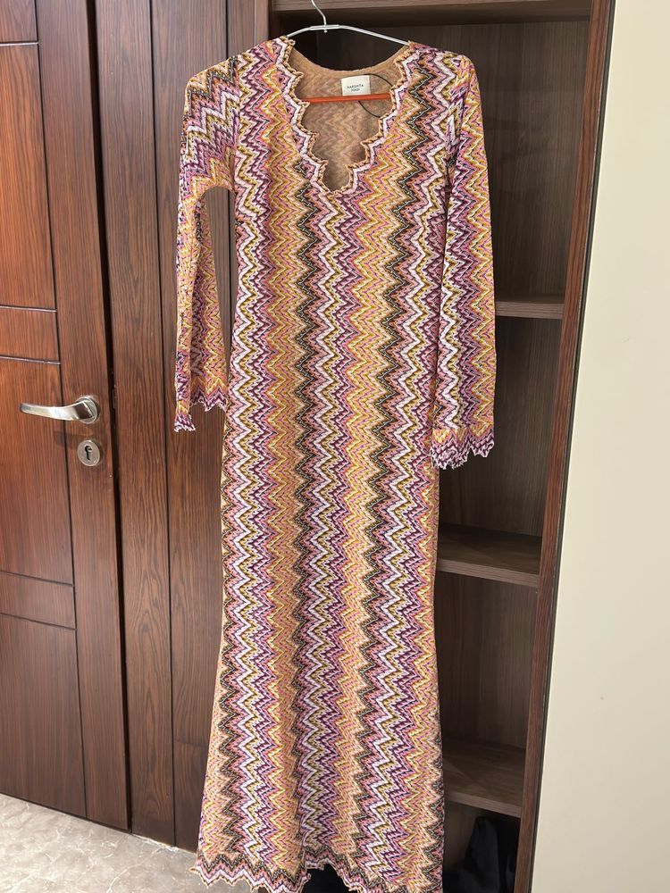 Chic Patterned Maxi Dress