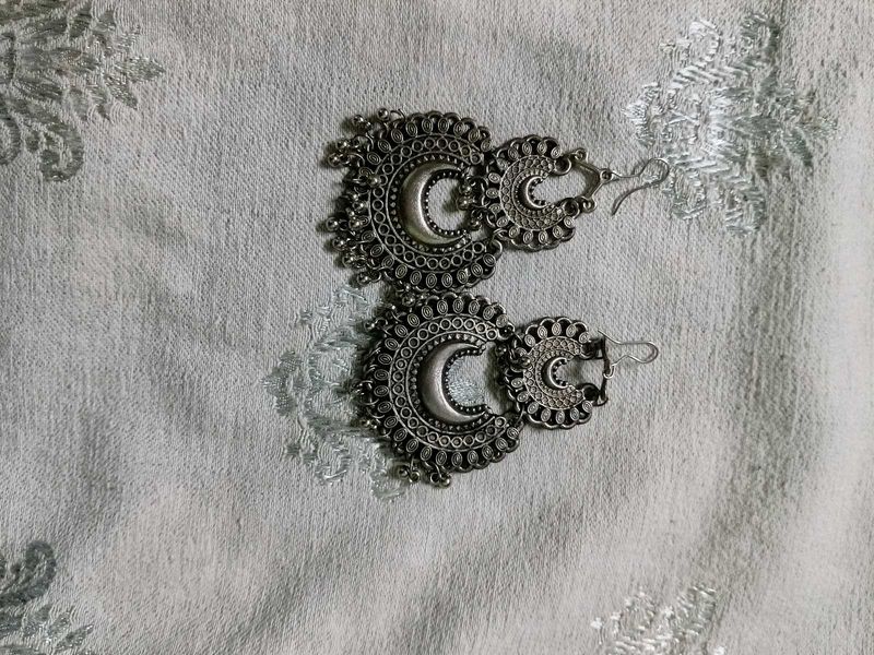 Boho Crescent Moon Earrings