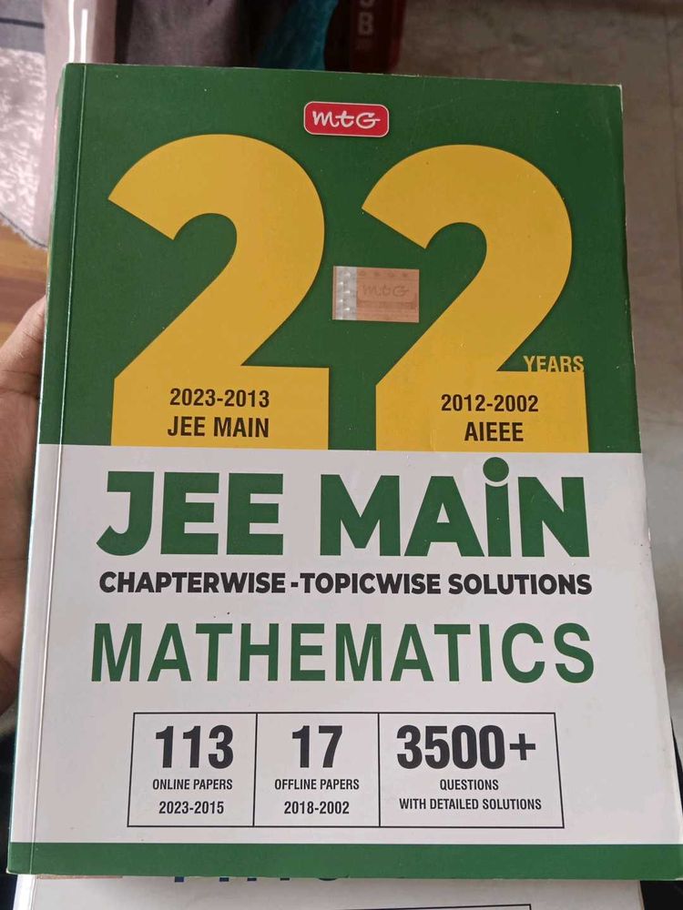 Unused MTG Publication JEE Mains Maths PYQ&#39;s