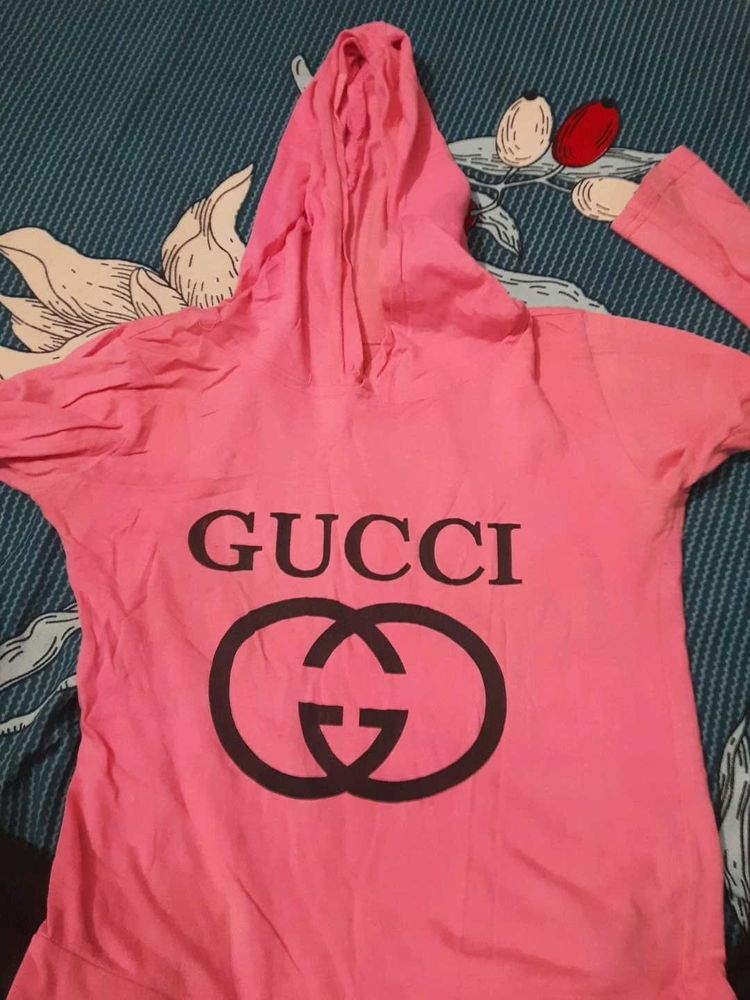 Pink Gucci Style Hoodie