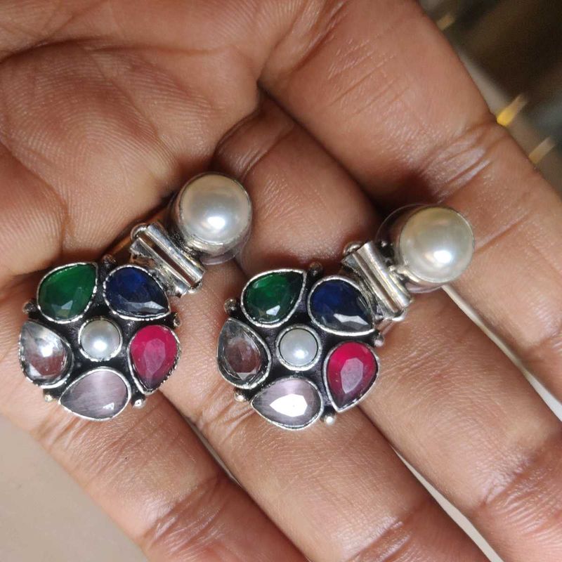 Pearl Gemstone Earrings