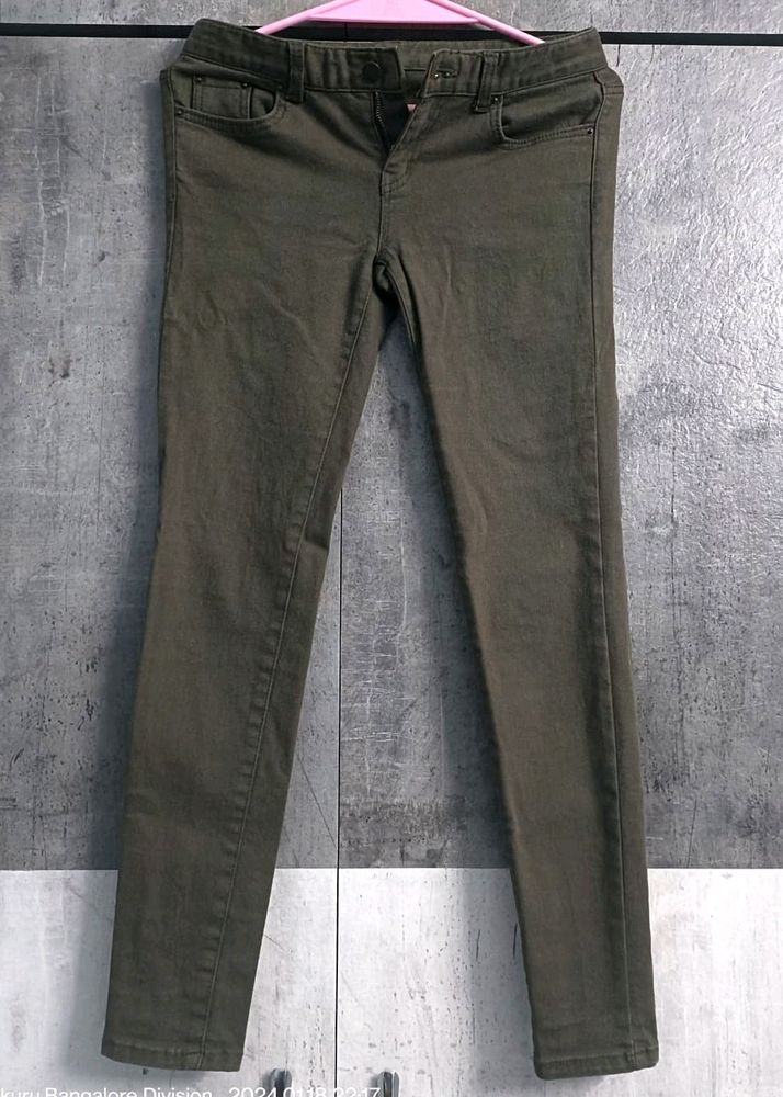 Olive Green Jeans