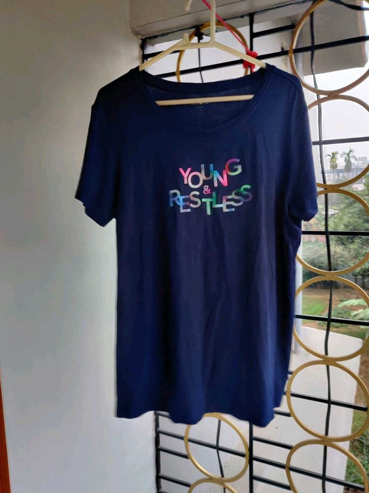Navy Blue Tshirt Soft Fabric