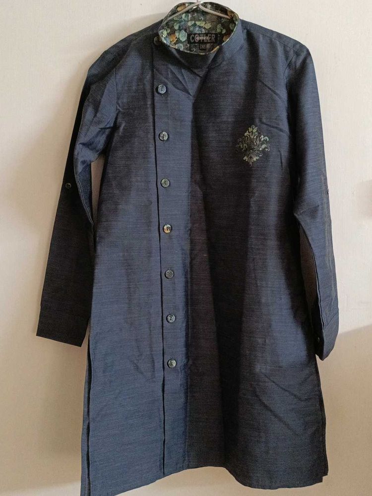 Dark Grey Sherwani Kurta Boys