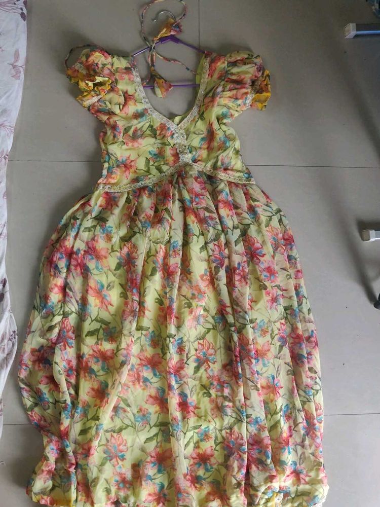 Floral Chiffon Mini Dress