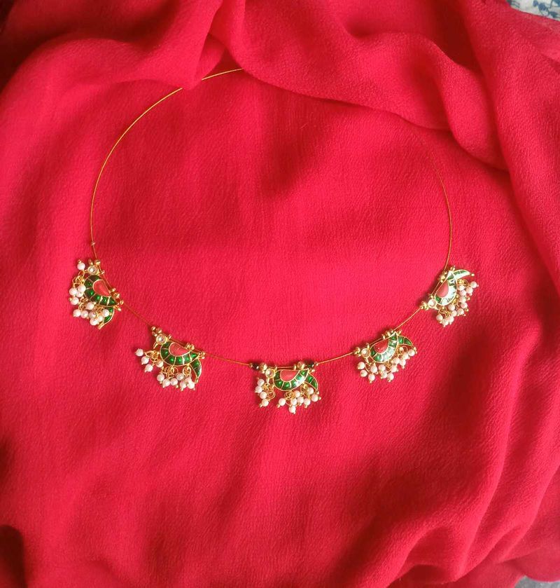 Enamel Pendant Necklace