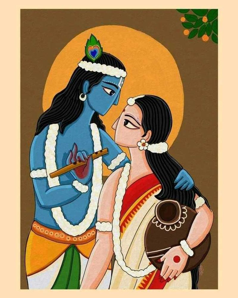 Radha Krishna Painting