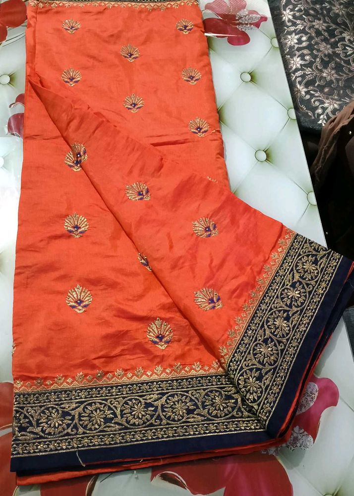 New Saree With Blouse Peice