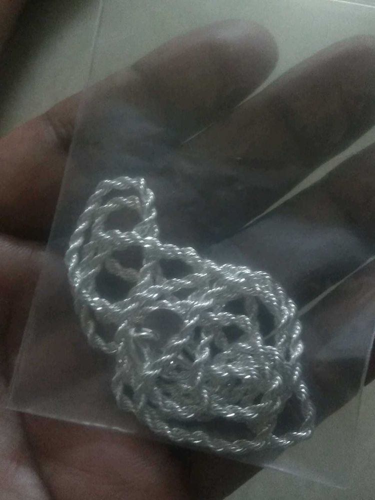 925 sterling Silver filled Twisted Chain for men o