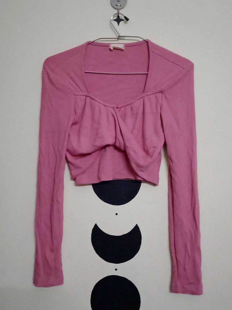 Pink Crop Top