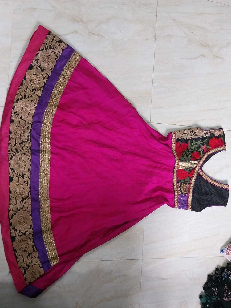 Pink Anarkali Kurta