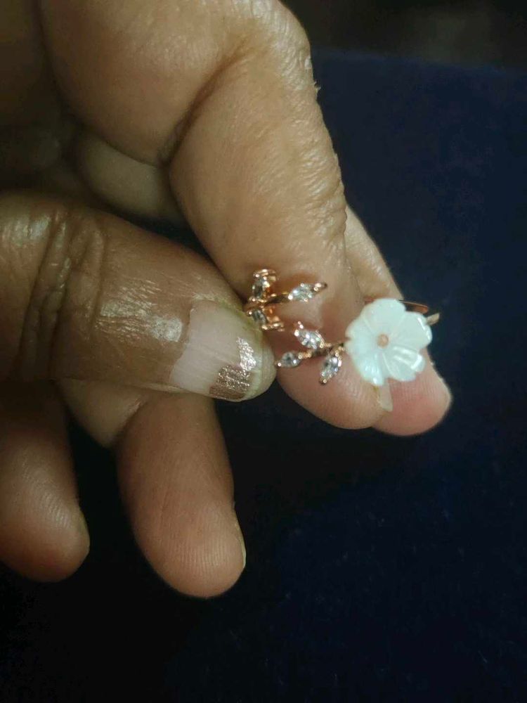 Floral Statement Anti Turnish Copper Gold Ring