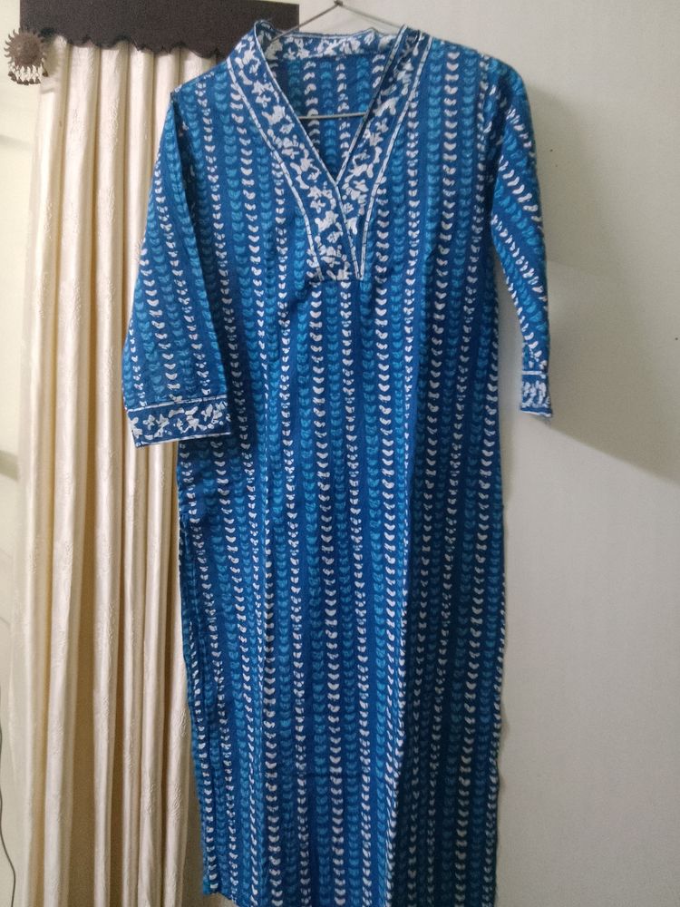 Blue Kurti Women