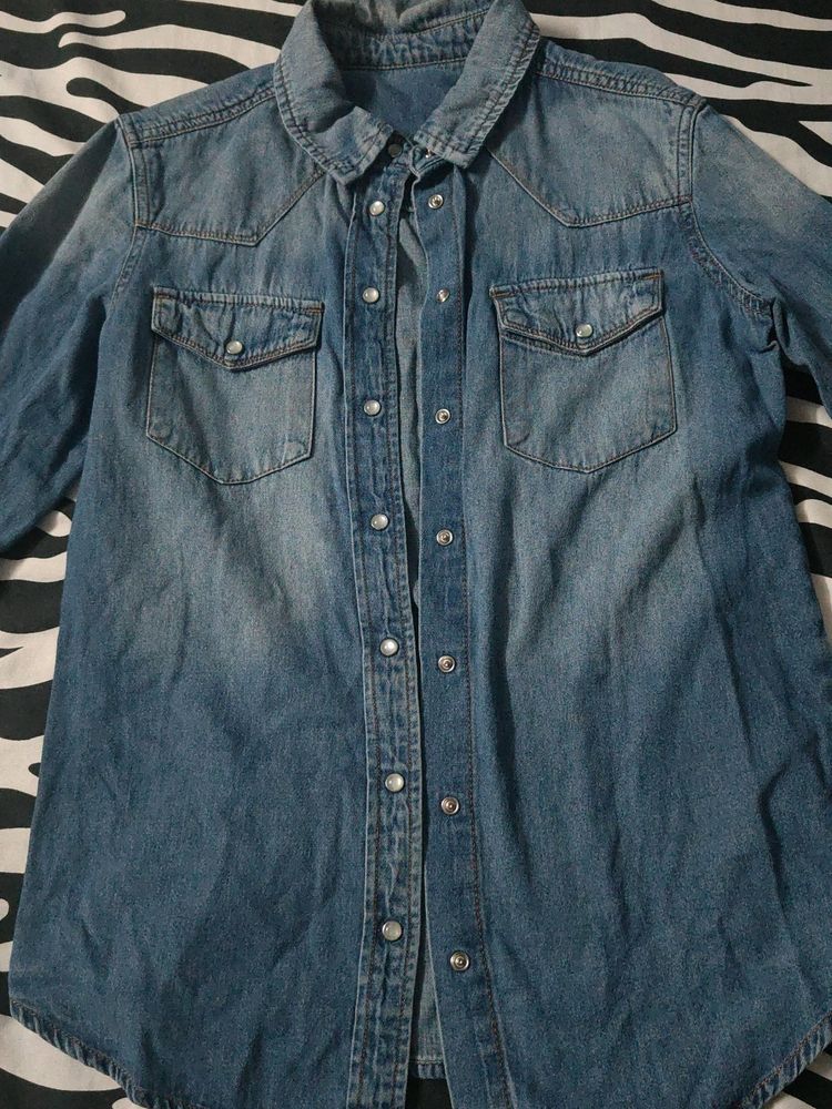 Jean Shirt Fits S To M