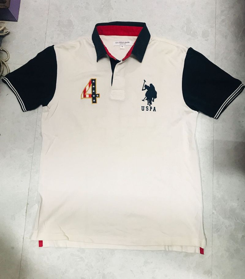 Us Polo Embroidered Tshirt With Detailing