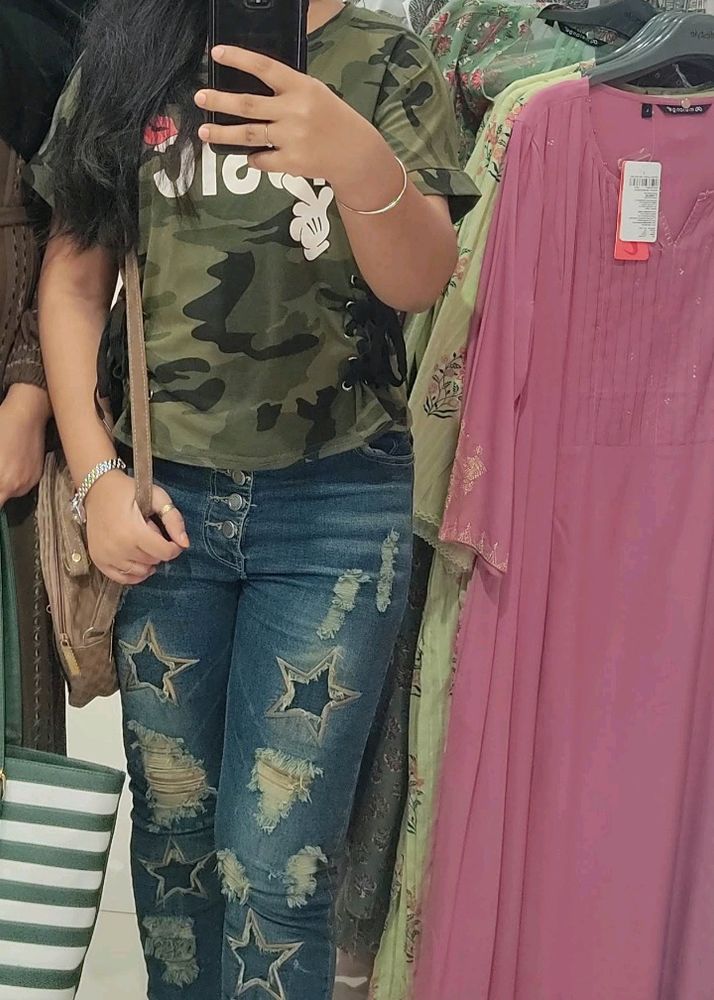 Jeans And Top Both For Sale
