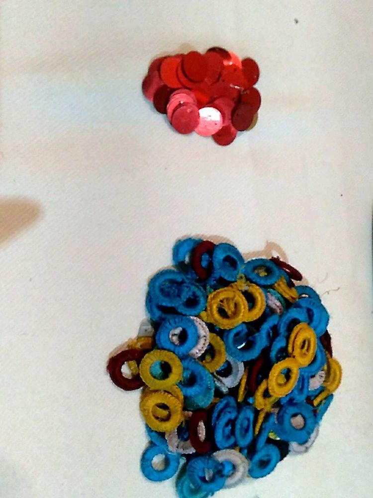 Craft Supplies - Sequins &amp; Rings