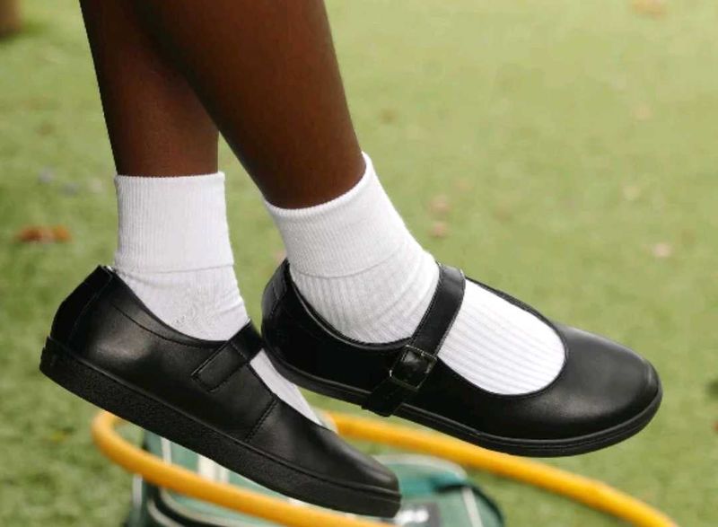 Girls Black School Shoes