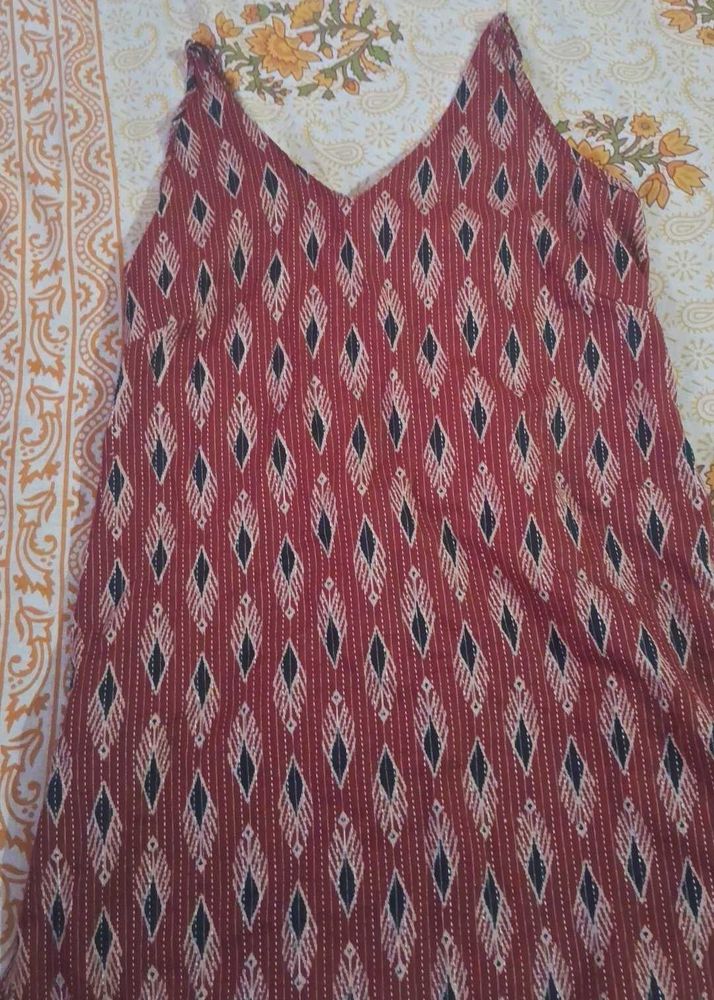 Red Printed Kurti