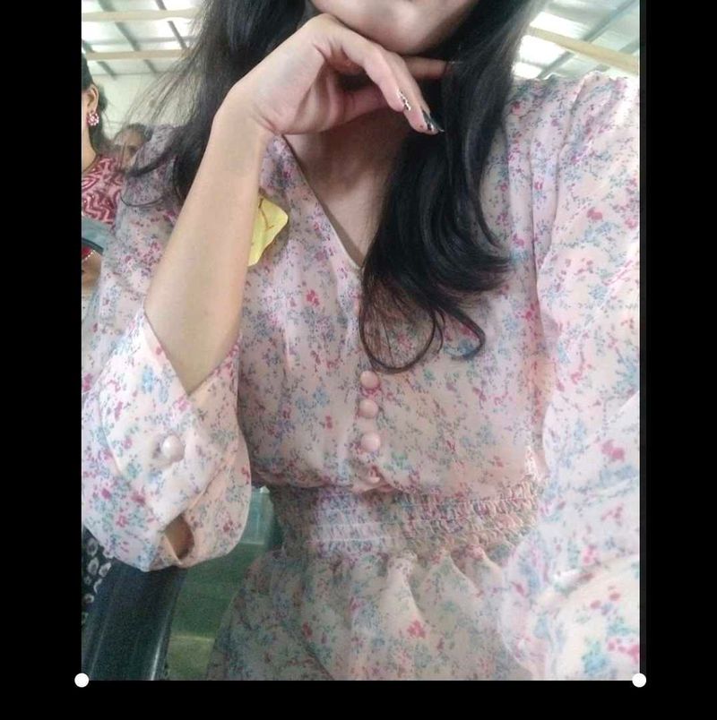 Floral Chiffon Maxi Dress