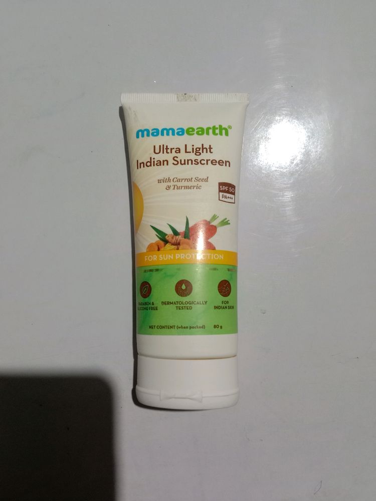Mama Earth Ultralight Indian Sunscreen SPF 50 PA+++